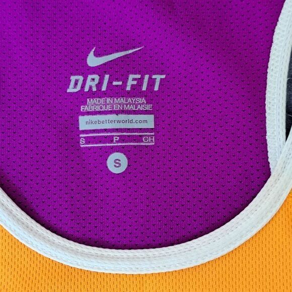 Nike Dri Fit orange and pink tank top size small - Picture 2 of 4